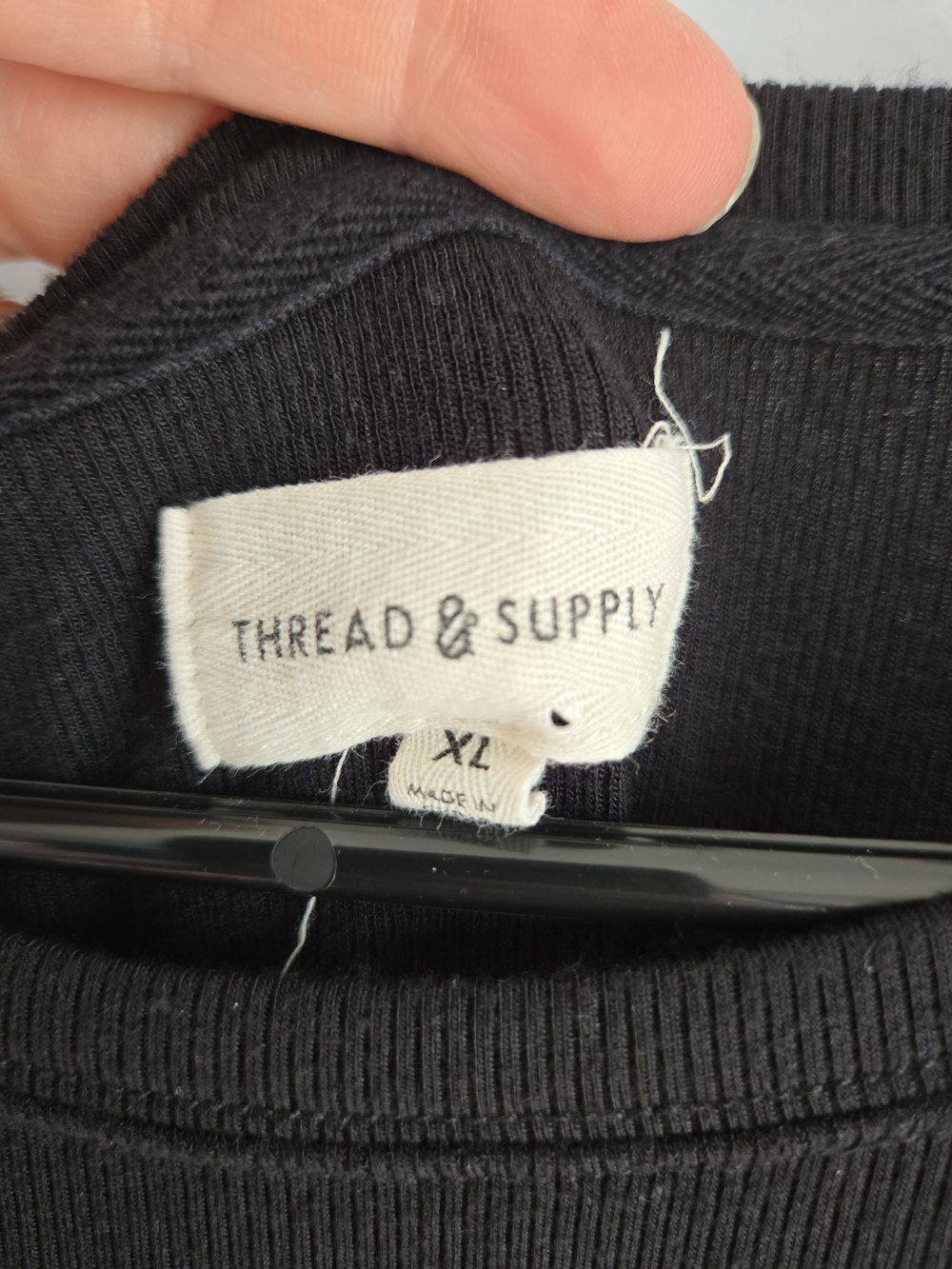 Thread & Supply Black Women's Super Soft Layering Tank Top XL - Picture 4 of 5